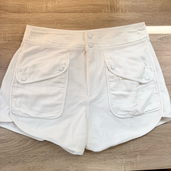 New Free People Movement Timko Shorts Sweat Loose Baggy Slouchy White XL - Picture 5 of 12